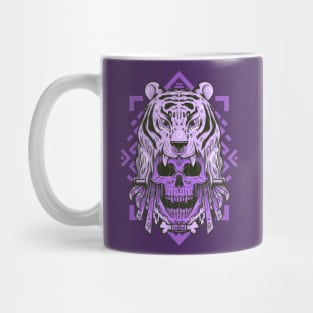 Tiger Head Skull Mug